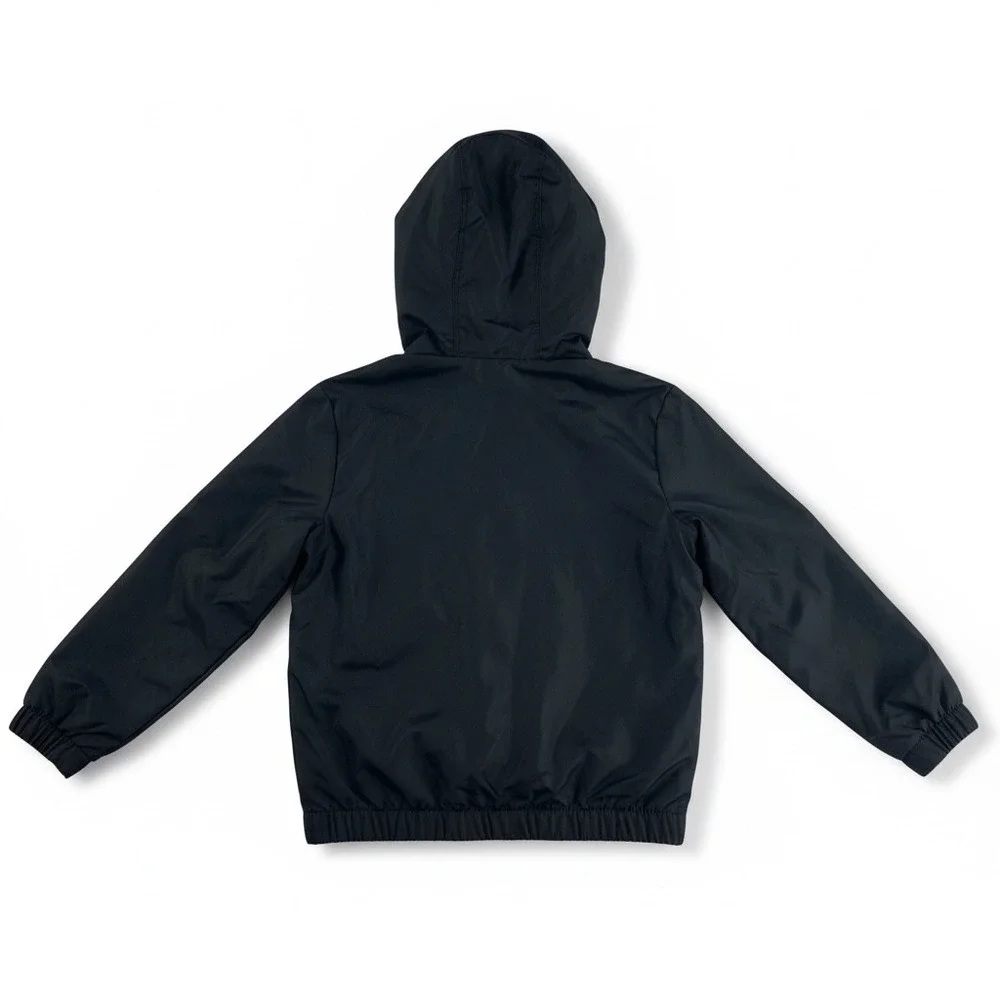 Kids‎ Converse Lightweight Hooded Jacket Black Blue Star Logo 3T